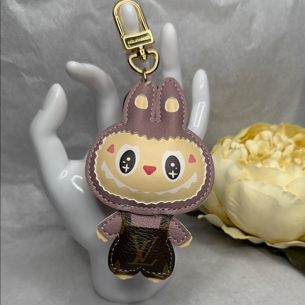 Charming Monster Keychain with Gold Clip